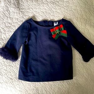 EUC Janie and Jack 12-18 mo holiday shirt